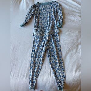 Little Sleepies Blue Rainbows 12–18M PJ Set